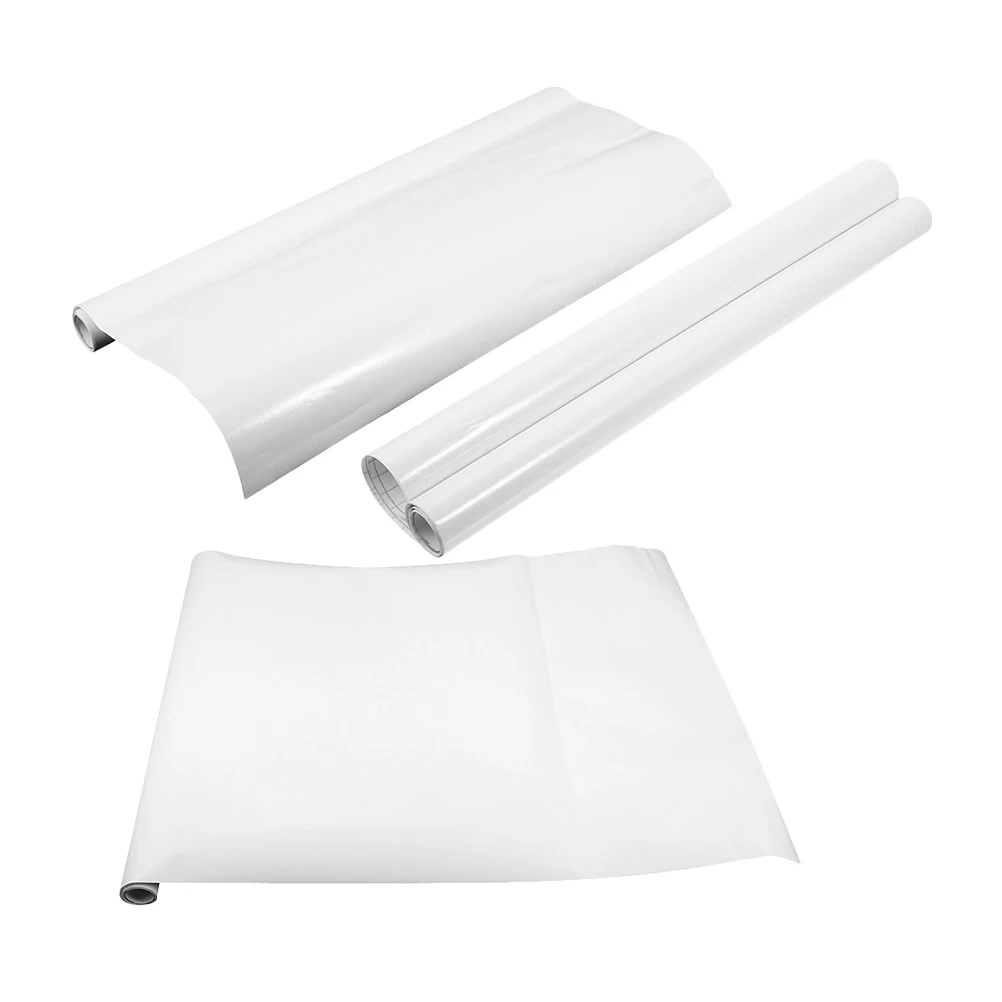 3pcs Children's Wall Stickers 45x100cm White Dry Erase Sheets Reusable Soft Whiteboard Menu Drawing Board