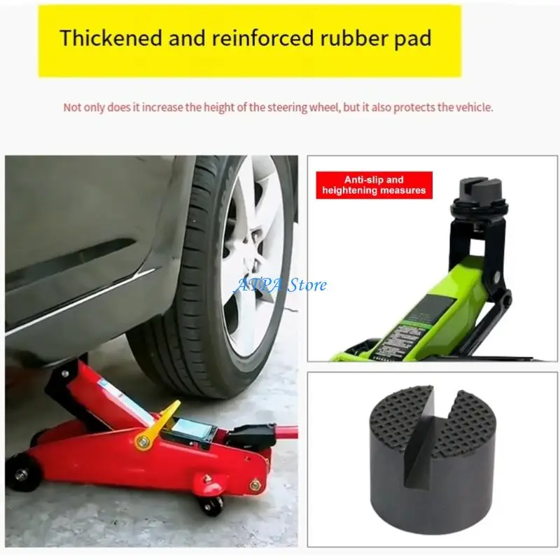 U13C High Strength Rubber Block Pad for Vehicle Jacking Lifting in Maintenance Offers Protected Stability and Enhancing Grip