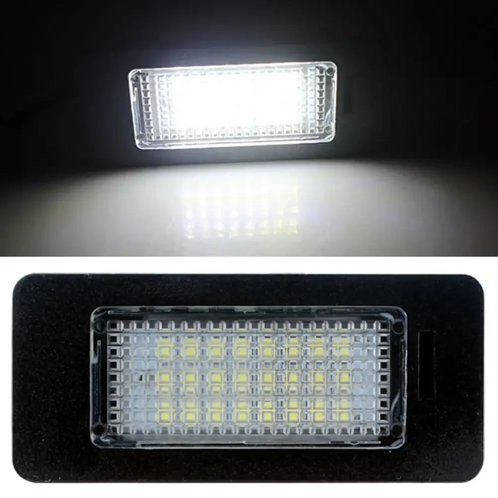 1Pcs Car No Error Canbus Led License Number Plate Lights Bulb for Audi A1 A4 B8 A5 S5 A6 S6 A7 Q5 TT TTS 2D for VW 6000K White