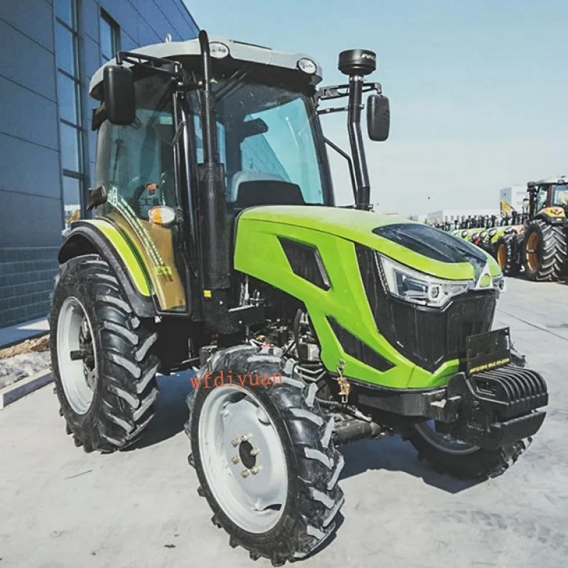 Tanie: Gorąca sprzedaż Chiny sprzęt domowy i ogrodowy mini traktor z implantami rolniczymi mini traktor rolniczy 70hp 4wd cena