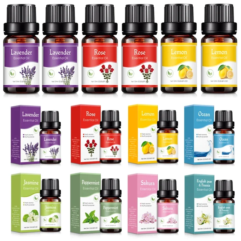 1/2Pcs 10ml Levender Essential Oil Natural Plant Making Diffuser Water-soluble Car Perfume Air Freshener Fragrance Essential Oil