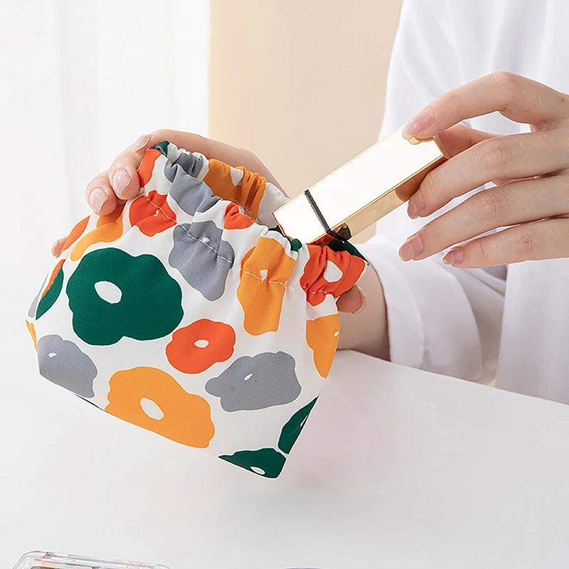 

Ins Cosmetics Coin Wire Holder Pouch Bag Portable Earphone Cards Lipsticks Storage Bag Auto Close Organizer Travel Jewelry Bag