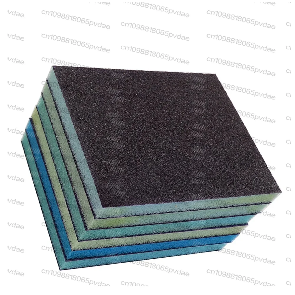 120x100mm Sanding Sponge Blocks Abrasive Pad 60-320 Grits, Washable and Reusable Sand Sponge for Drywall, Grinding Metal