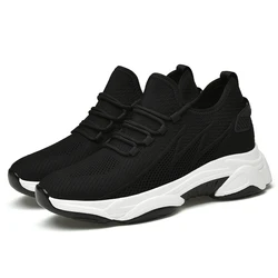 Heightening Shoes for Men Insole 6cm Heels Designer Comfortable High Quality Genuine Leather Casual Shoes Men ElevatorSneakers