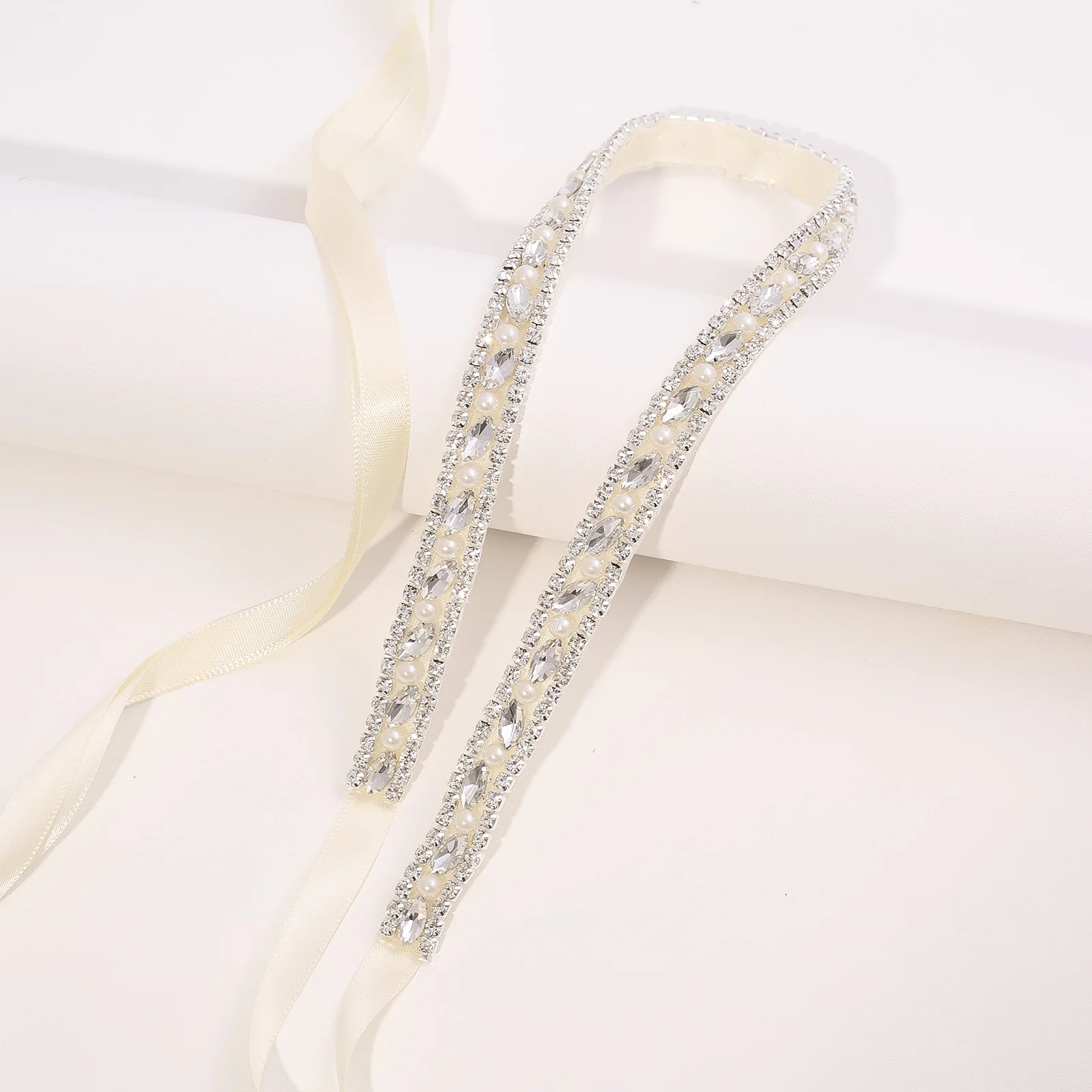 NZUK Bling Rhinestones Belts Crystal Bride Belt wedding dress thin belt for Evening party Dress Wedding Accessories