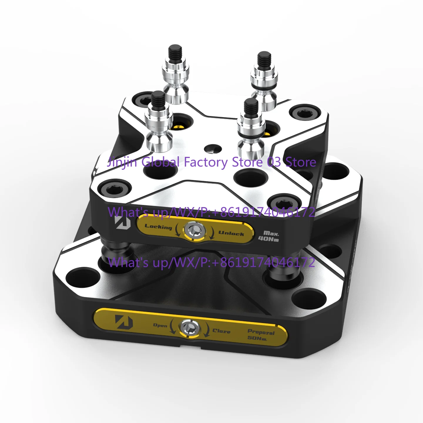 Can be matched with zero-point quick change plate fixture, four-axis bridge plate concentric vice, three-jaw chuck seat