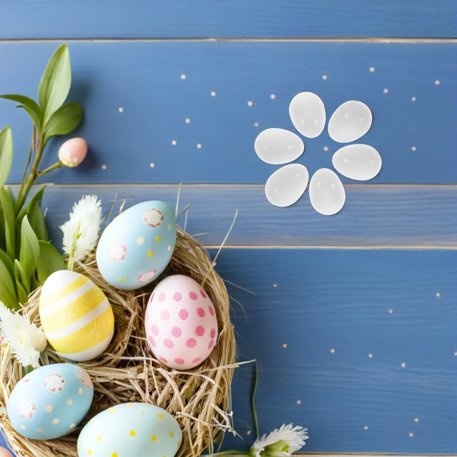 

25Pcs Parrot Fake Eggs Realistic Plastic Artificial Hatching Props White Simulated Nest Eggs Bird Accessories Fake Egg