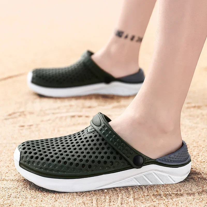 Men\'s slippers Comfortable Men\'s Sandal House Slippers Man Summer Shoes Sale Original Brands Shoes Genuine Mens Slipper Slides