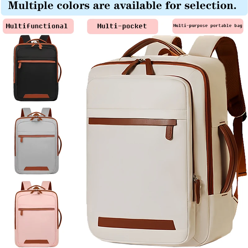 

Vintagebusinessbackpackwaterprooflaptoprucksackmultipocketlargecapacitydaypackformenwomenworktravelcollege