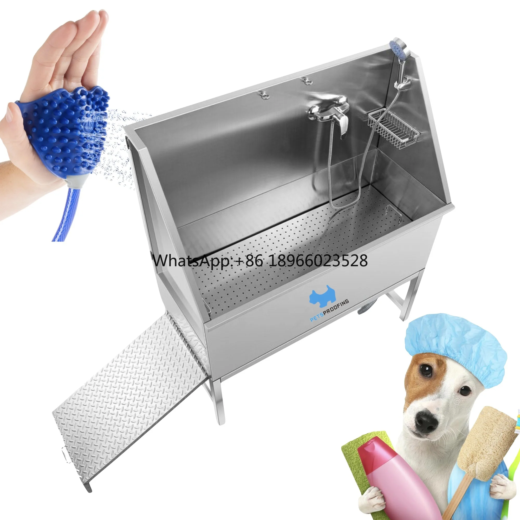 

Top quality Wholesale Pet Dog Cat Washing Shower Grooming Bath Tub Basin Portable Elevated Folding Dog Bath Tub