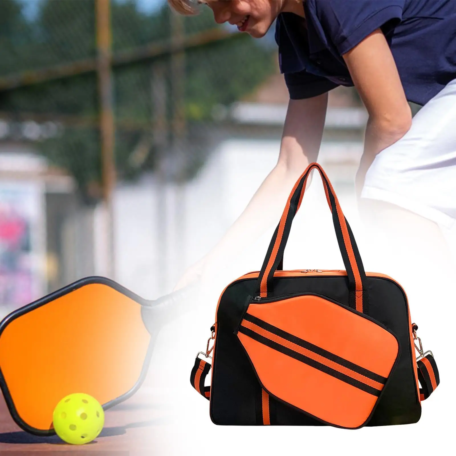 

Сумка для пиклбола, спортивная сумка для фитнеса с плечевым ремнем, сумка для бадминтона, сумка для теннисных ракеток, спортивная сумка-даффл, профессиональная сумка-тоут для пиклбола