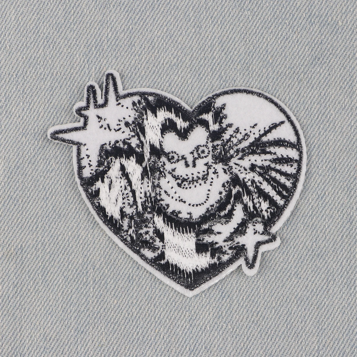Anime L Killer Ryuk Embroidery Patch Japanese Manga Iron On Patches For Clothing Thermoadhesive Patches On Clothes DIY Sew Badge
