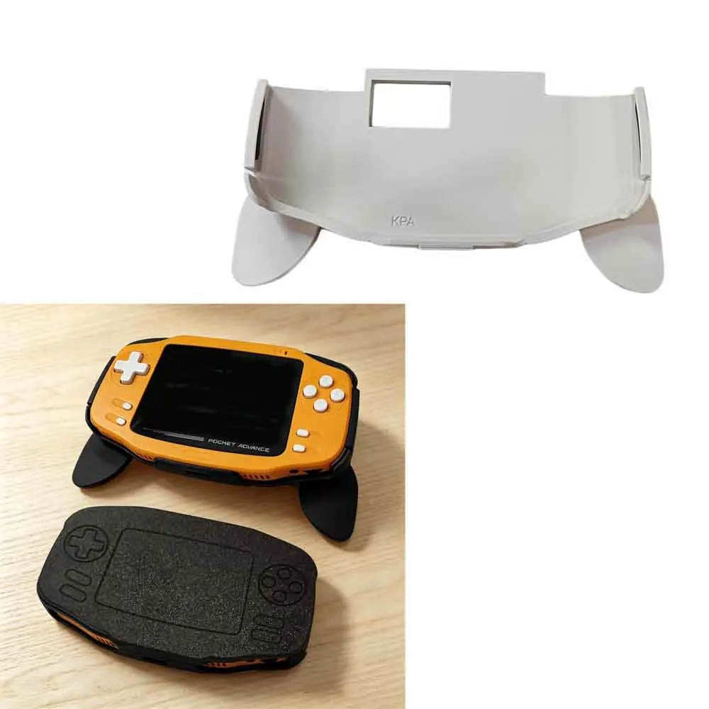 for KONKR Pocket Advance Retractable Hidden Grip with Screen Cover 3D Printed Ergonomic Fighting Game Handheld Controller Grip