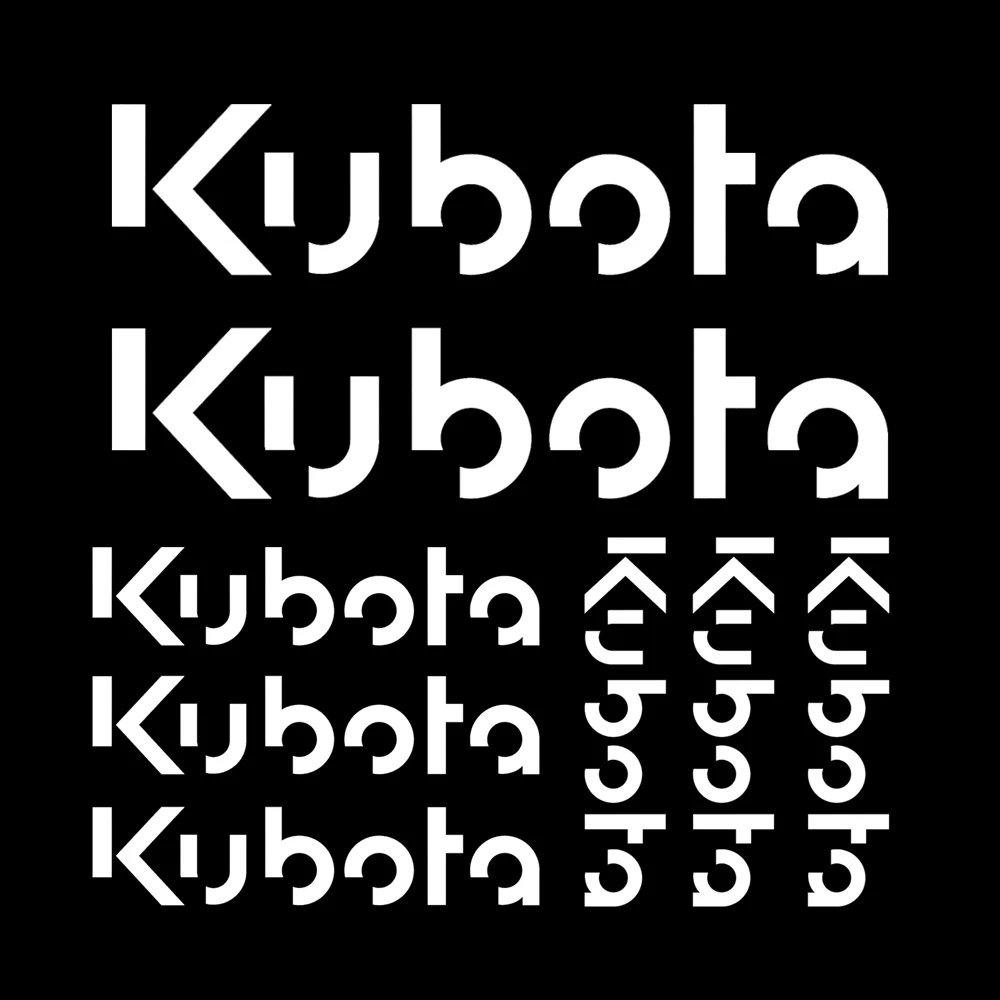 Kubota Excavator Stickers 6Pcs, Self-adhesive Decals for Construction Machinery Styling