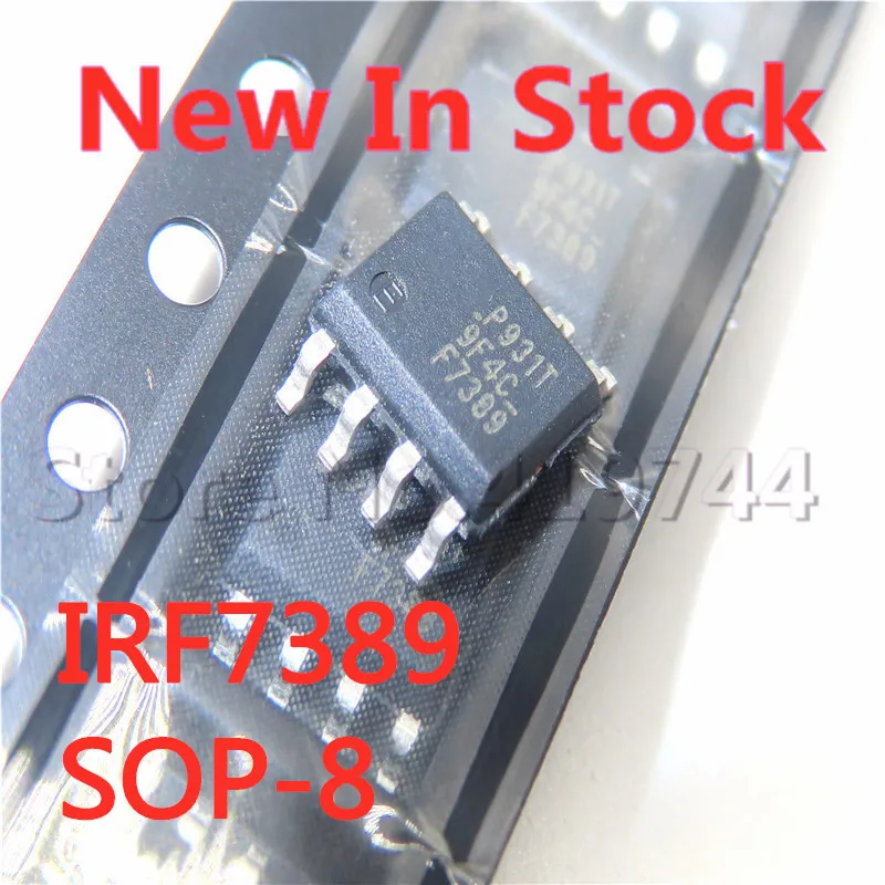 5PCS/LOT IRF7389TRPBF IRF7389 F7389 SOP-8 N+P channel MOSFET In Stock NEW original IC