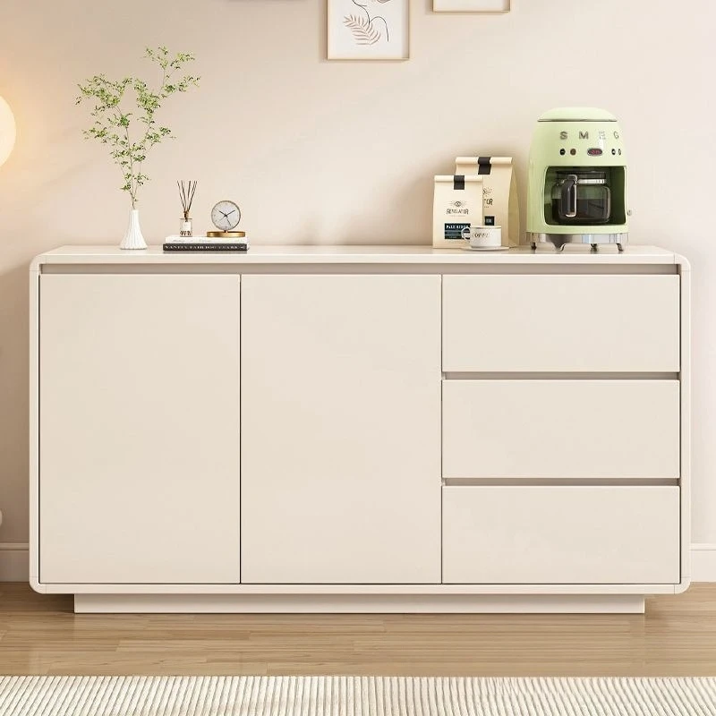 Solid wood wall dining side cabinet integrated storage tea cabinet kitchen household living room storage