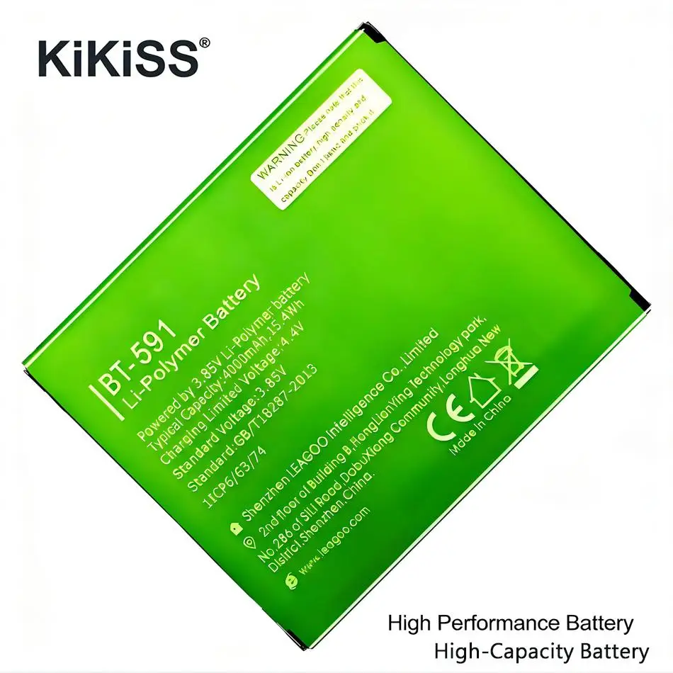 Экологически чистая батарея для мобильного телефона BT-591 с длительным сроком службы, 4000 мАч, для Leagoo Kiicaa Power