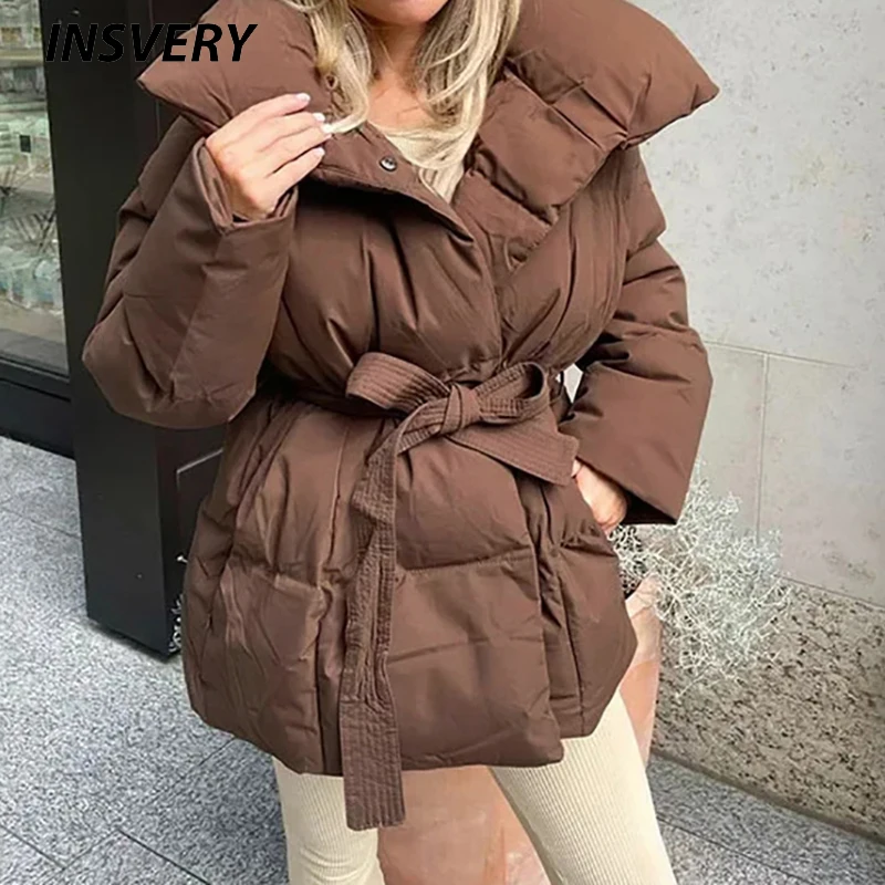 

Новая модная хлопковая куртка на шнуровке, женское повседневное пальто, воротник-стойка, карман на пуговицах, свободная верхняя одежда, женские осенне-зимние теплые пальто