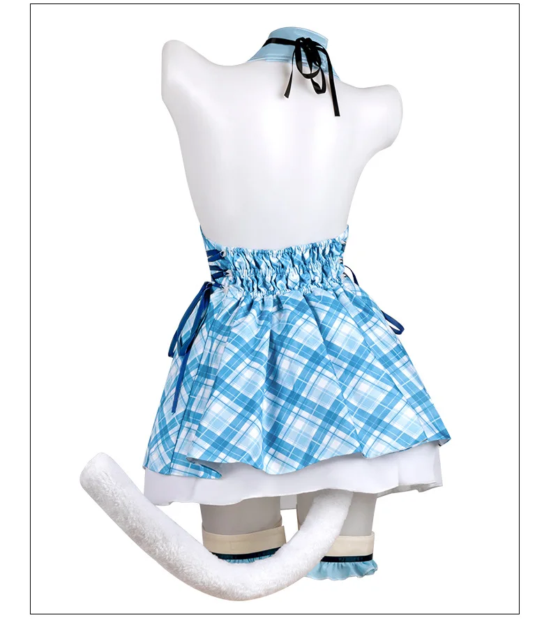 أنيمي لعبة Nekopara الفانيليا الشوكولاته تأثيري حلي Nekomimi الجنة الطباعة خادمة الملابس امرأة مثير Kawaii كرنفال البدلة