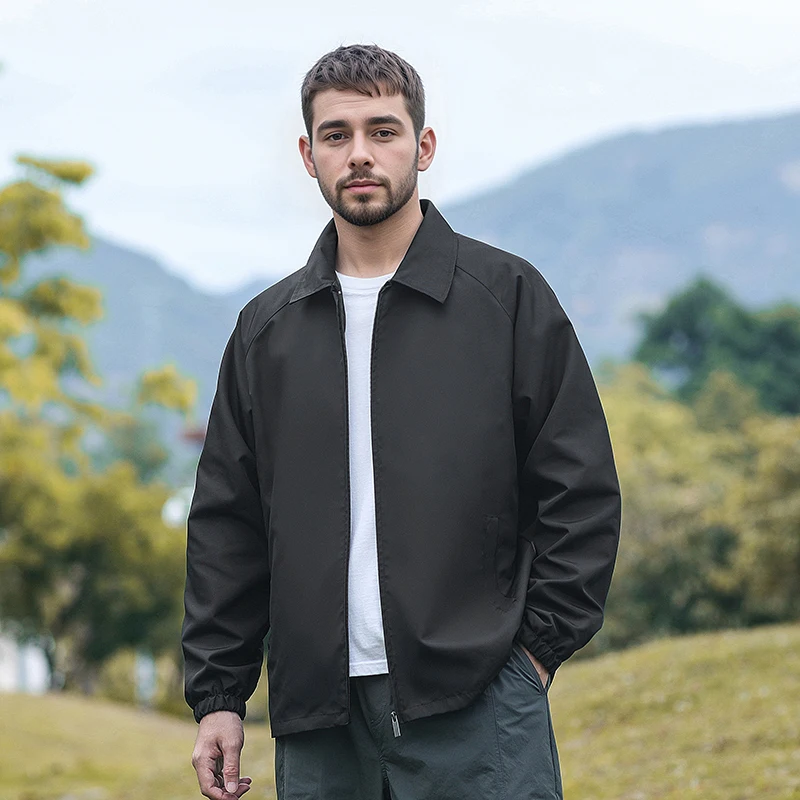 

New Men's Sports Leisure Fashion Trendy Printed Coat Spring and Autumn Outdoor High Quality Fashion Versatile Windproof Coat