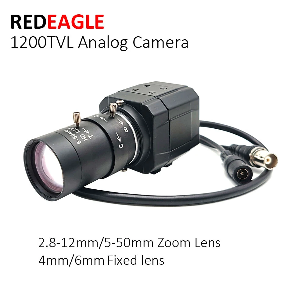 HD 2.8-12mm/5-50mm Varifocal Zoom Lens Industrial 1200TVL 960H Color Analog Video CCTV Security Camera Support TV Monitor DVR