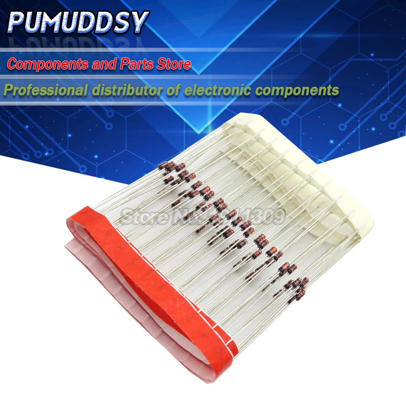 100PCS 1W 5.6V 1N4734A 1N4734 DO-41 Zener diode