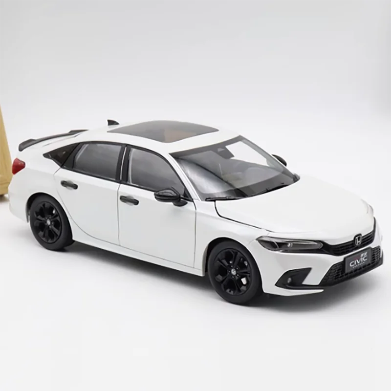 Diecast 1:18 Scale Honda CIVIC Eleventh Generation Simulation Alloy Car Model Decoration Collectibles Gift Display Souvenir Toy