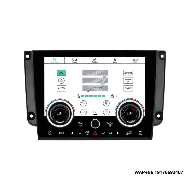 

Car Air Conditioner Switch Climate Control Touch LCD Board Digital AC Panel forLand Rover Discovery Sport 2015-2019 IPS Scree