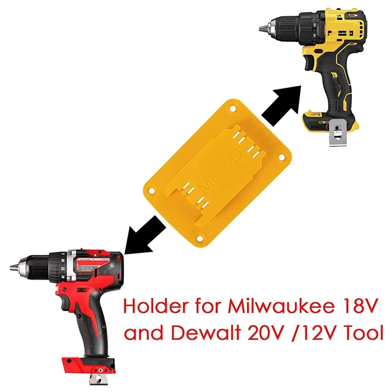 3 Packs Tool Mount For Dewalt 20V 12V Drill Fit For M18 Tool Holder Hanger (Lot Of 3)