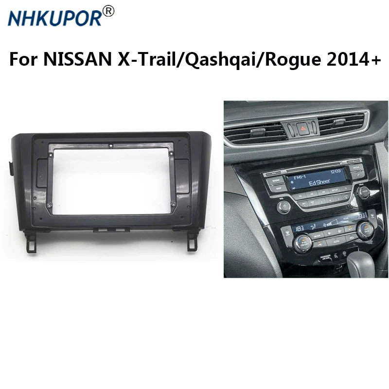 Car Radio Install Dash Panel Fascia Auto Stereo Frame Kit For NISSAN X-Trail/Qashqai/Rogue 2014+