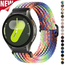 Nylonowy pasek do Samsung Galaxy Watch 7 6 5 4 40 mm 44 mm 6Classic 43/47 mm 20 mm 22 mm Pleciony pasek Solo Loop do Huawei Watch 3 4Pro