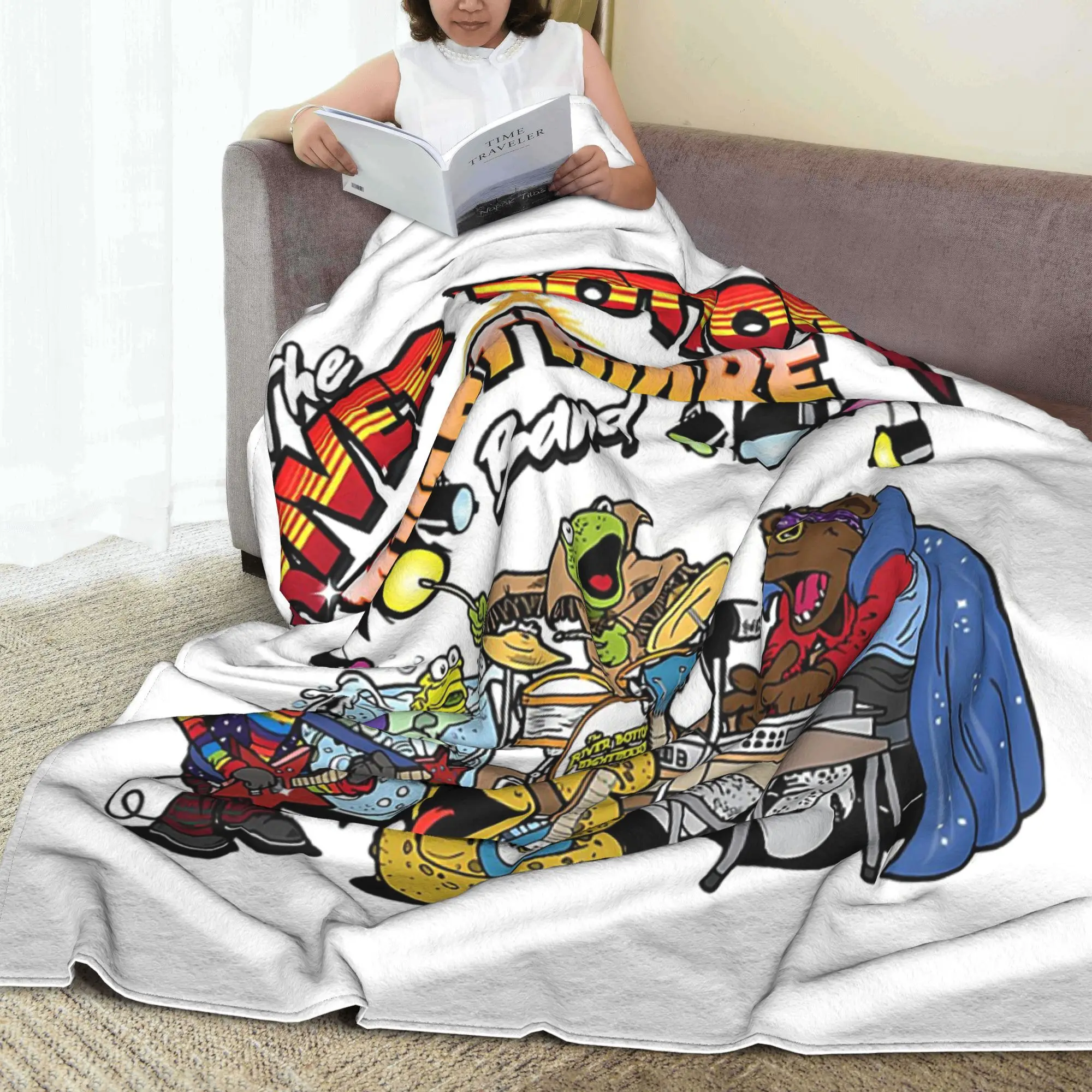 

Одеяла The River Bot.tom Night.mare Band, легкое флисовое одеяло для дивана для дома, спальни, офиса, покрывало, одеяло