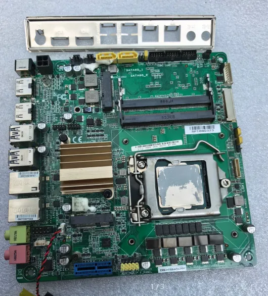 EMB-H110B-A10-JY01 100% OK Original Mini-ITX IPC Embedded Motherboard IPC Industrial Mainboard SBC with CPU RAM