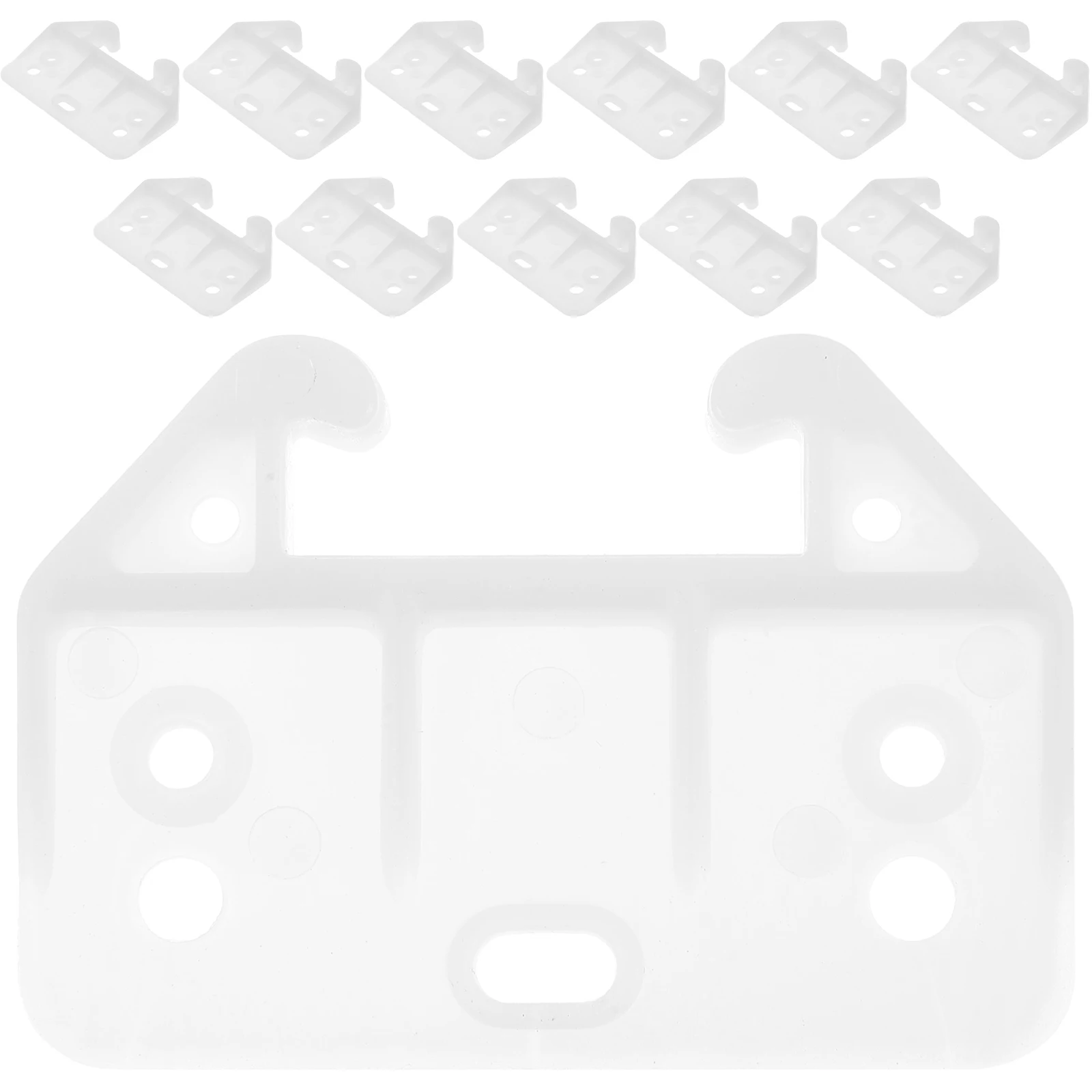 

20 Sets Drawer Guides Cabinet Track Slider White PP Material Durable Reliable Furniture Accessories Dresser Wardrobe Table