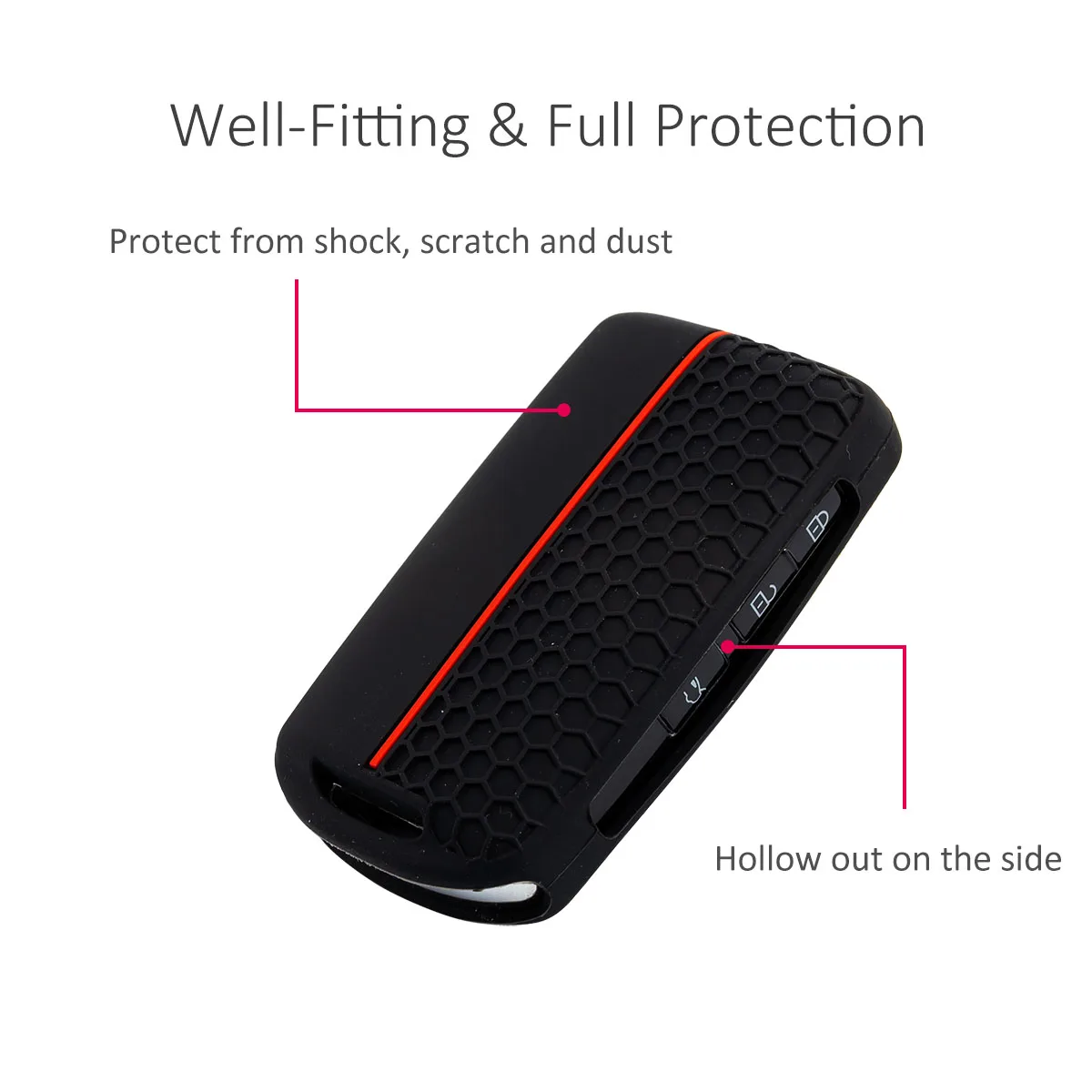 2x Silicone Car Key Fob Cover Case Holder Keychain For 2019-2025 Mazda 3 6 CX30 CX50 CX60 CX70 CX90 CX3 CX5 CX9 MX5 MX30 view 4