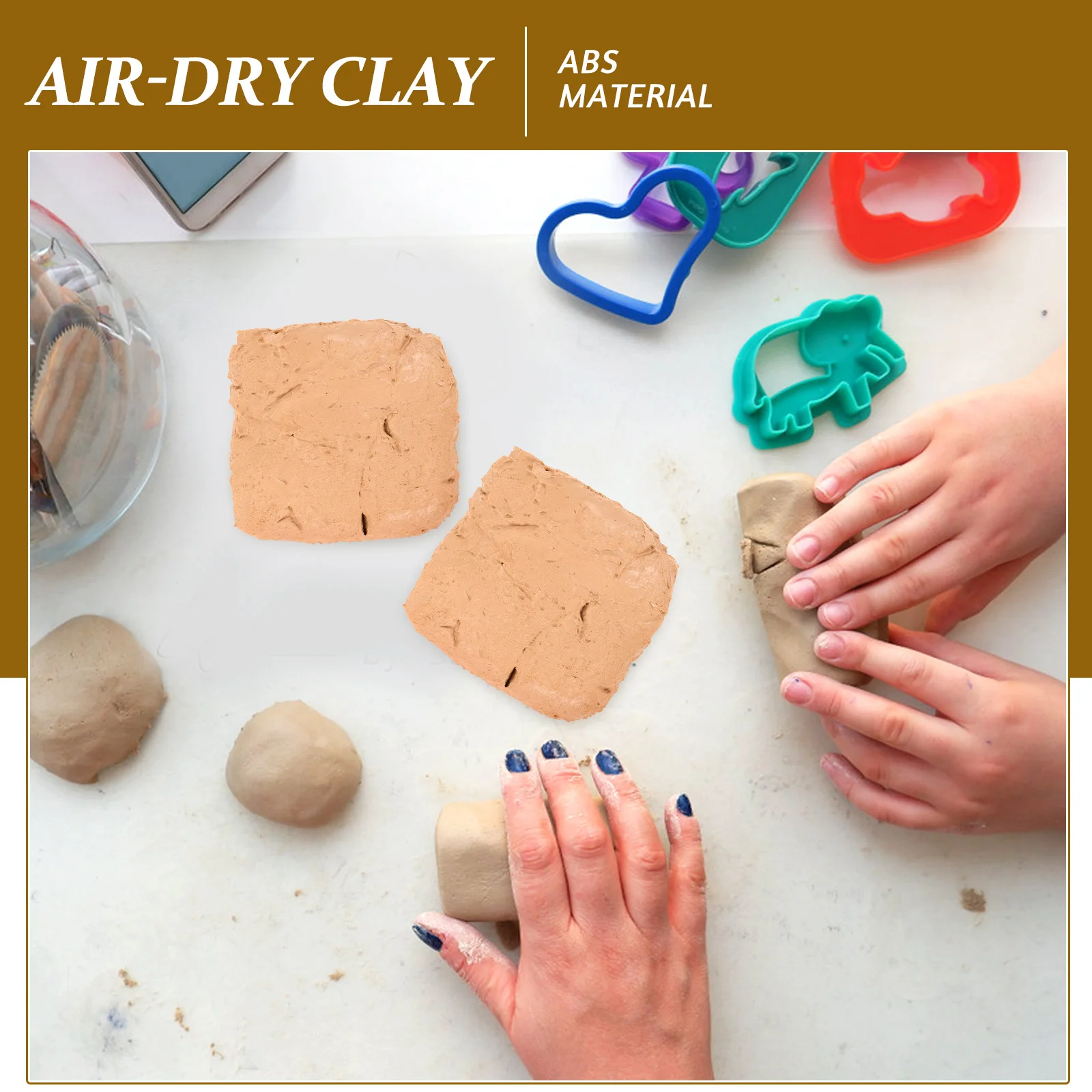 

6Pcs DIY Pottery Clay Set Air Hardening Modeling Clay Craft Supplies for Creative Educational Play Sculpting Tools