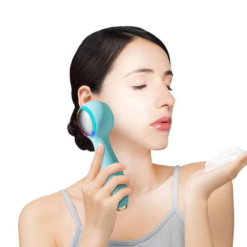 Original Rechargeable Face Cleaning Type C Rechargeable Silicone Face Brush Skin Care Tools Silicone Facial Cleansing Brush