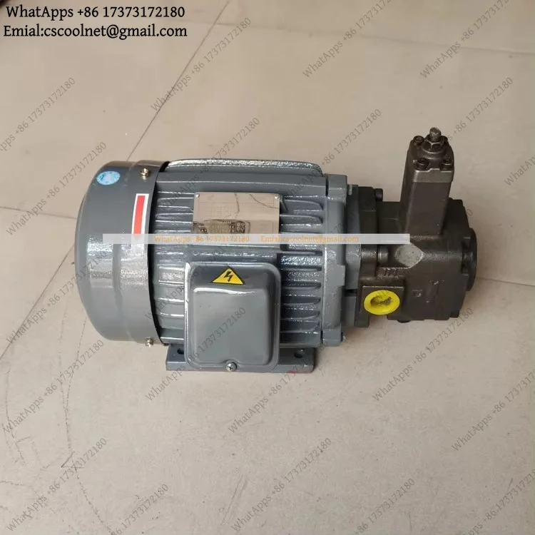 JS01 Hydraulic Station Oil Pump Set 0.75KW Three-phase Motor VP15 VP20 HGP-2A HGP-1A Copper