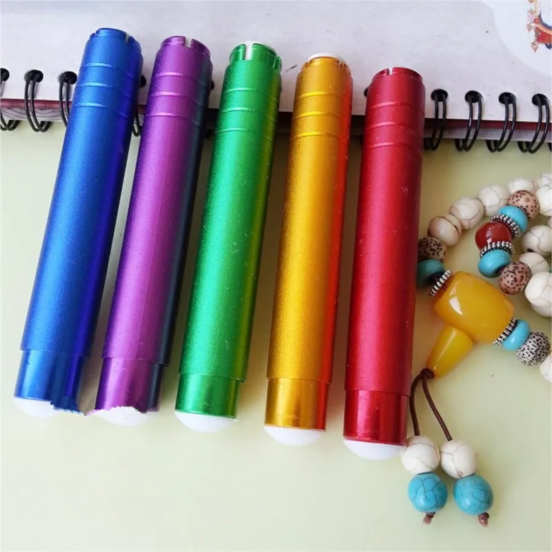 4PCS Aluminum Alloy Chalk Extender Holder with Gift Box Double Spring Auto-Adjust Chalk Clip Teacher Classroom Teaching Supplies