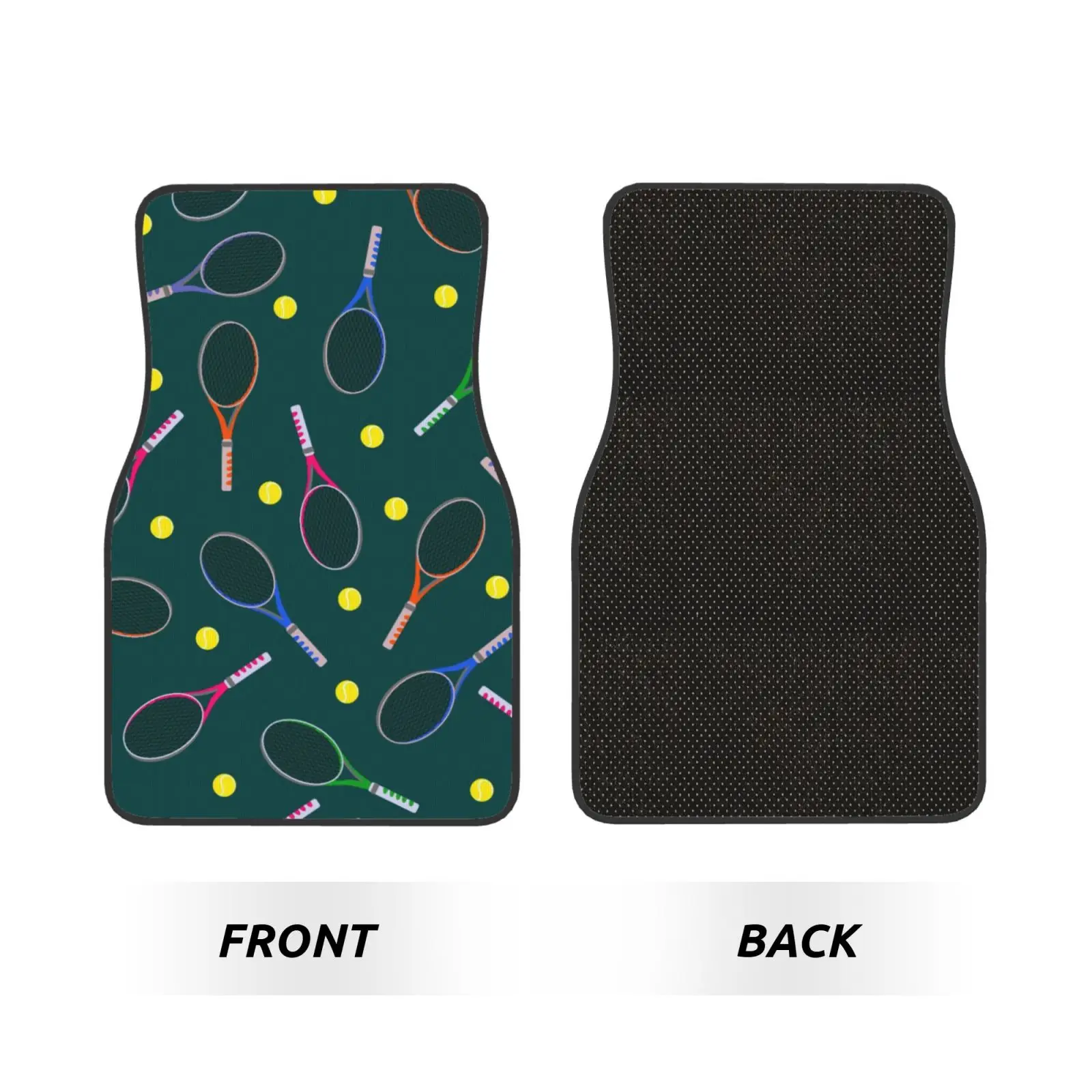 Tennis Sports Pattern Car Floor Mats Are Universal for All Seasons and Suitable for All Car Floor Mats and Car Accessories