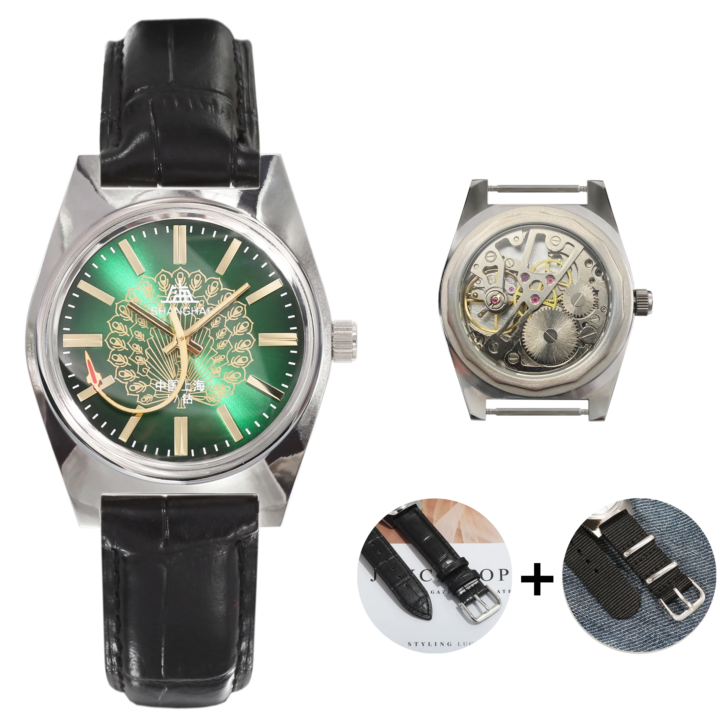 Shanghai Watch Vintage Collector Timepiece Gift for Gentlemen Wholesale Drop Shipping Factory Supply Mechanical Hand Wind