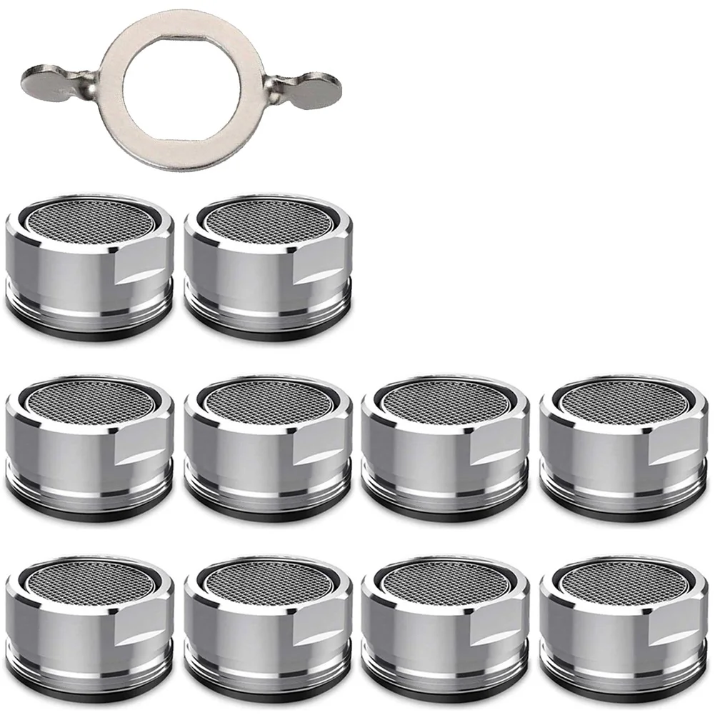 10 Stück Messing wassersparende Wasserhahnbelüfter Küchenbecken Wasserhahn Filter Gemischte Düse M24 Spritzkopf Wasserhahnbelüfter Wasserhahnzubehör