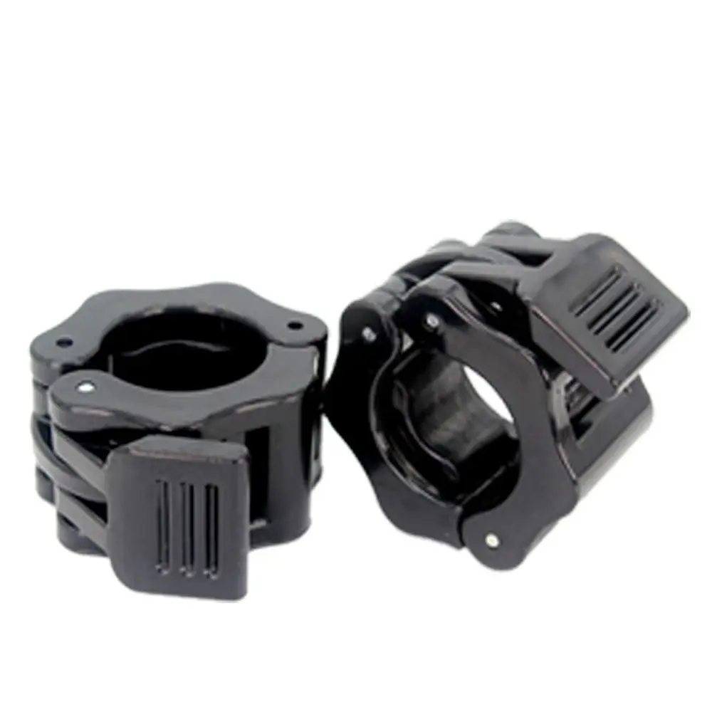 1 Pair Colorful 25/30mm Fitness Barbell Clamps Quick Release Hexagon Dumbbell Spin Lock Universal Stable Barbell Collars Barbell