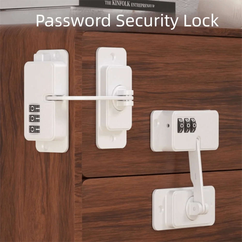 Baby Safety Lock With Coded Lock Digital Password Child Protection Multifunction Fridge Drawers Window Cabinet Lock