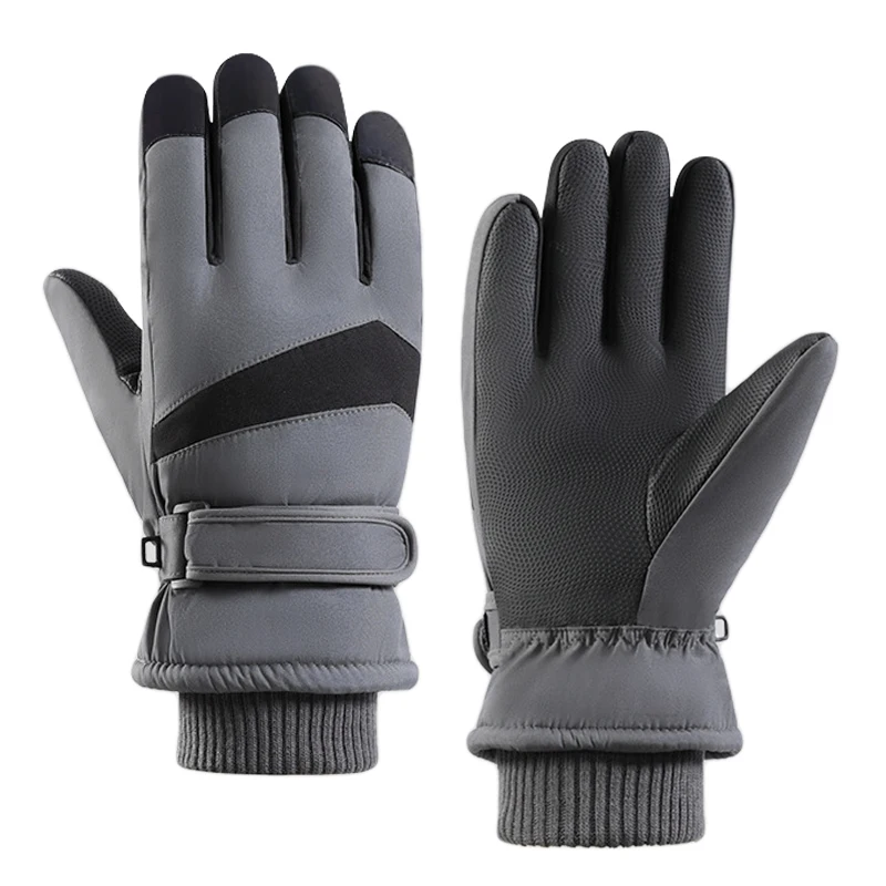 Winter Ski Gloves Non-slip Waterproof Motorcycle Cycling Outdoor Thick Warm Space Cotton Cold Resistant Snow Sports Gloves