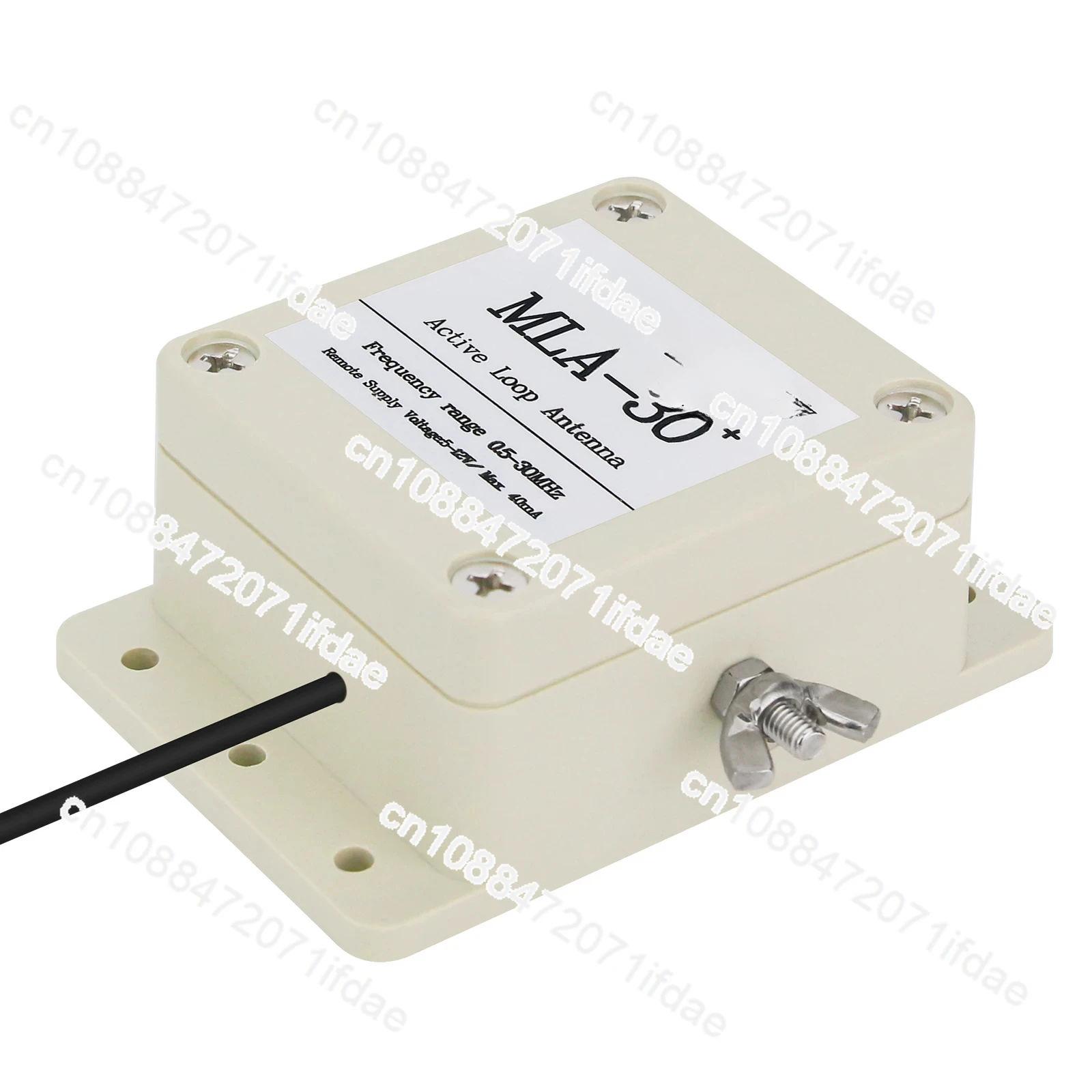 HAMGEEK New MLA-30+ plus 0.5-30MHz Ring Active Receive Antenna SDR Loop Low Noise Medium Short Wave Radio Short MLA30