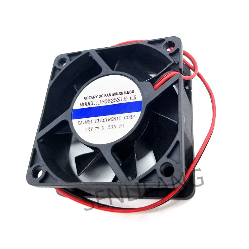 Inversor de JF0625S1H-CR de 6CM, ventilador de refrigeración silencioso, 12V, 0.23A, 6025, 60x60x25MM, 2 líneas, bien probado