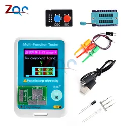 MTT-V1 Multi-meter Transistor Tester diodo triodo condensatore resistore Test Meter NPN PNP MOS Detector esr meter LCD lcr meter