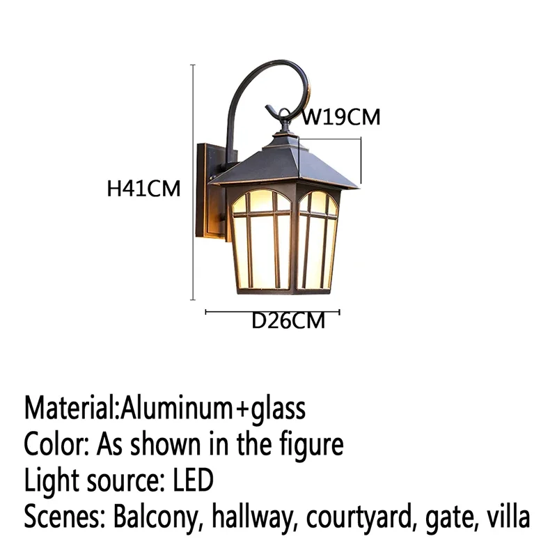 RONIN Contemporary LED Outdoor Wall Lamps Electric Simplicity Waterproof Balcony Hallway Courtyard Villa Gate Hotel