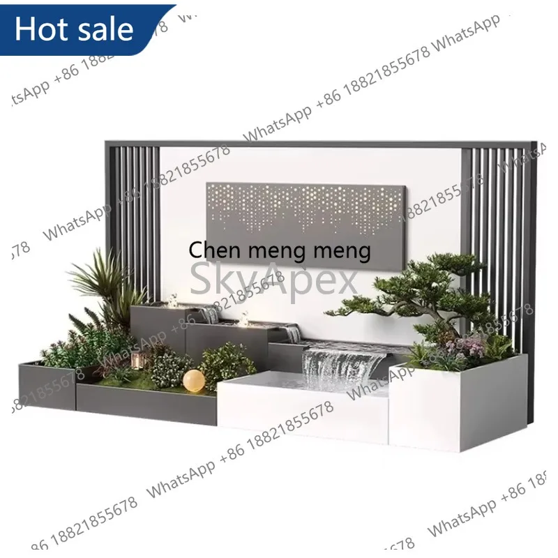 

M02 Outdoor Stainless Steel Water Screen Rustproof Heavy Duty Safe Decorative Water Curtain for Fish Pond Garden Landscape Pool